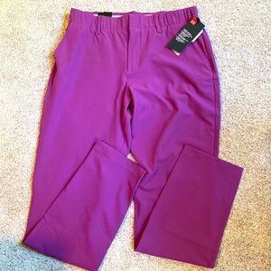 Womens Size 6 Under Armour Links Golf Pants Purple 1357810-519